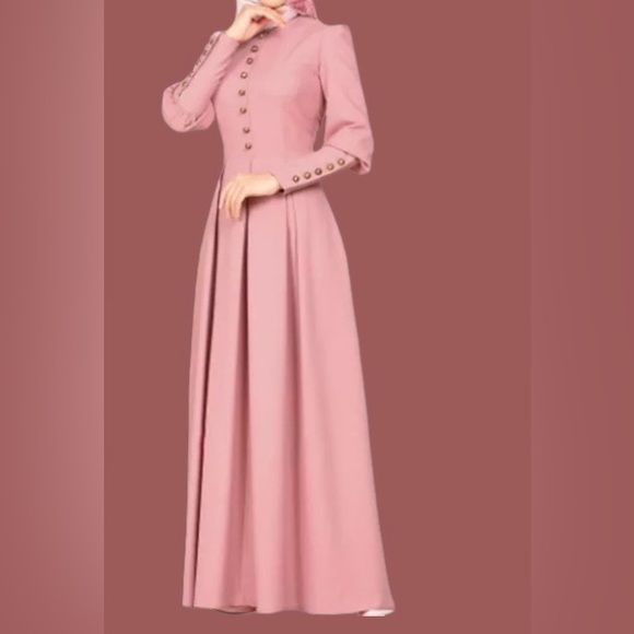 Vintage Casual Pink,Blue and Burgundy maxi floor length dresses- S,M,L and XL - Picture 3 of 10